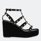 Valentino Garavani Rockstud wedge sandals