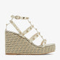 Valentino Garavani Rockstud wedge sandals