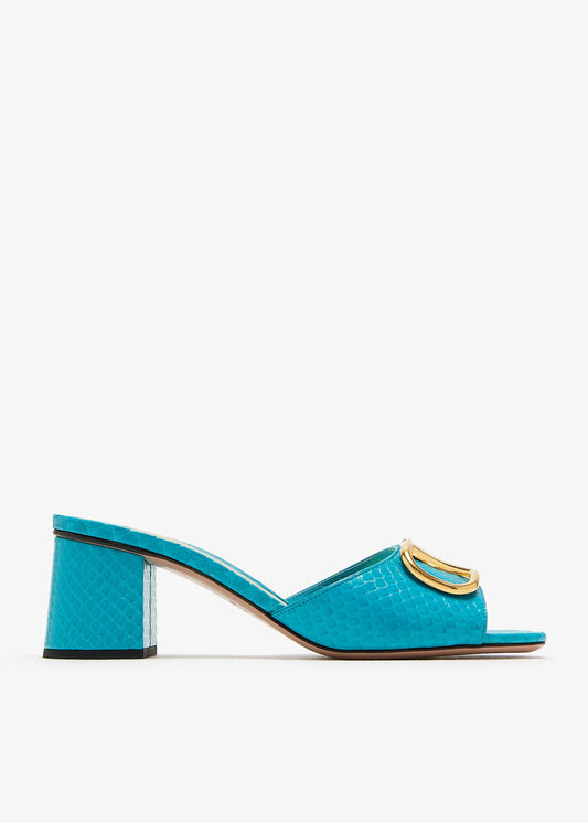 Blue - Cream VLogo Signature sandals