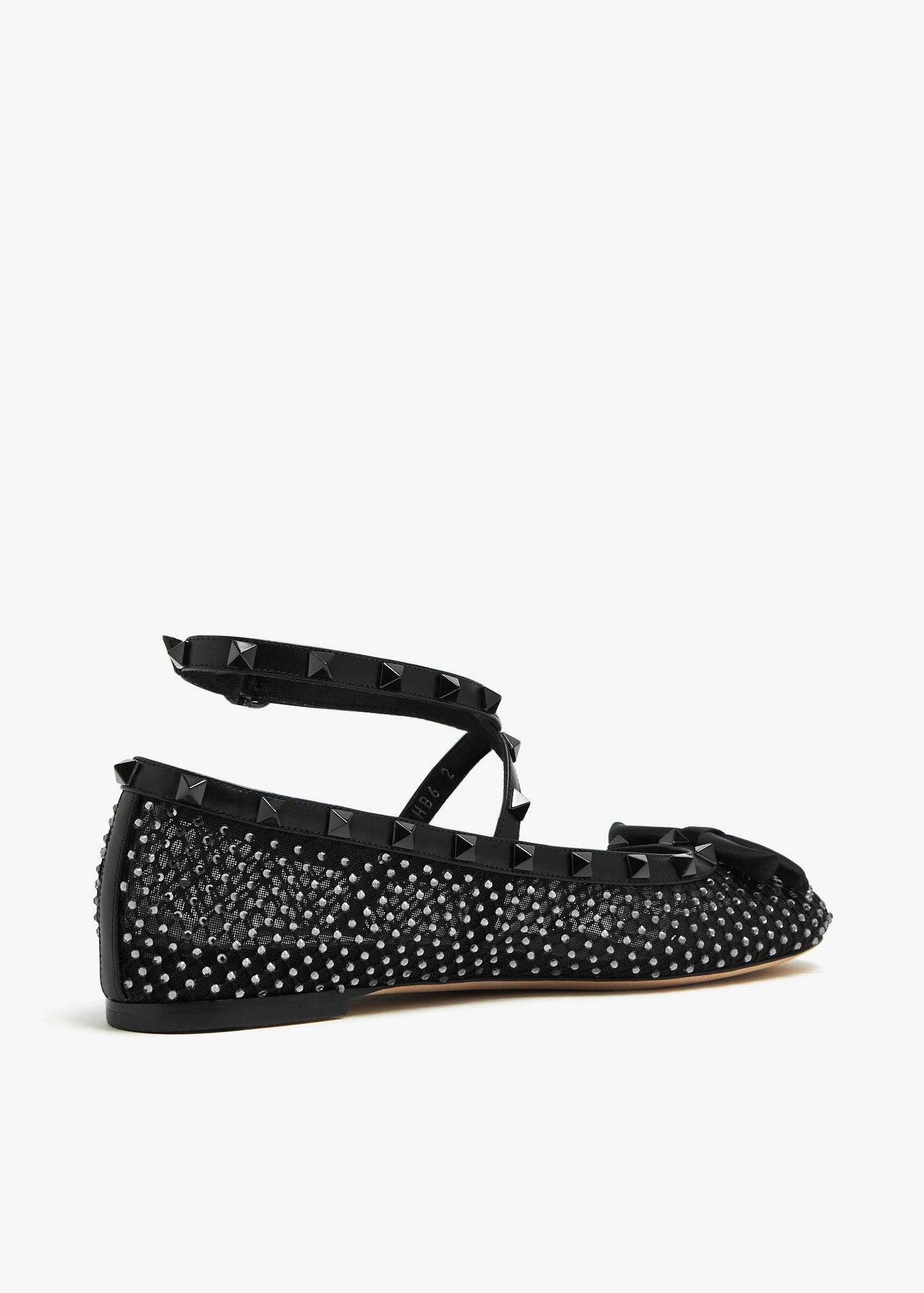 Valentino Garavani Rockstud mesh ballerinas