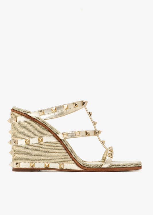 Valentino Garavani Rockstud wedge espadrilles