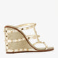 Valentino Garavani Rockstud wedge espadrilles
