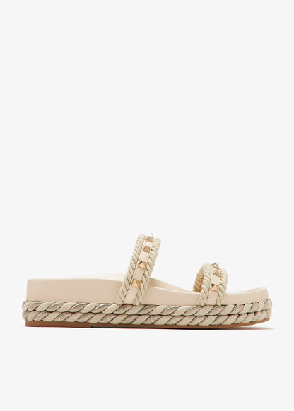 Valentino Garavani Rockstud Torchon slide sandals